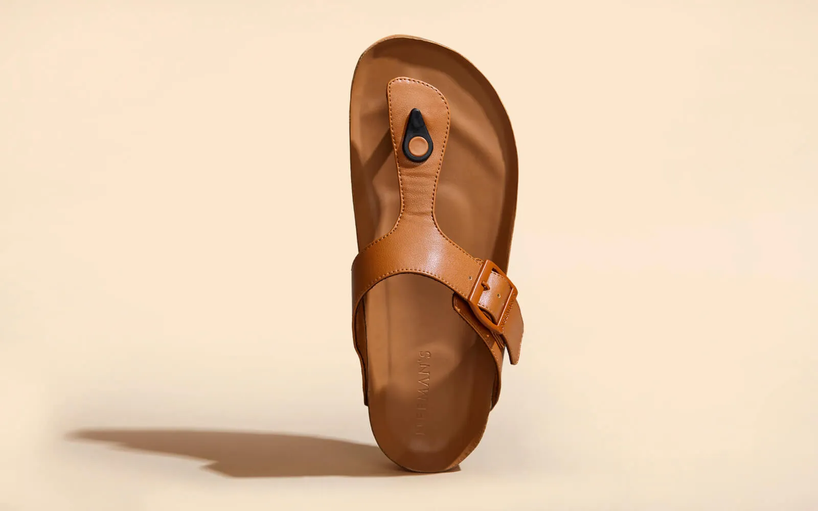 Cork Thong Sandals : Tan