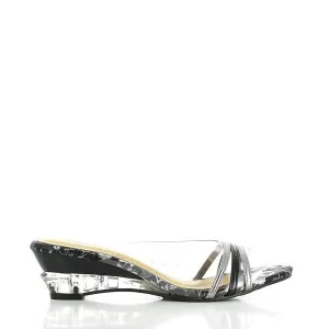 Dalessi Diverge Pewter & Black Slides