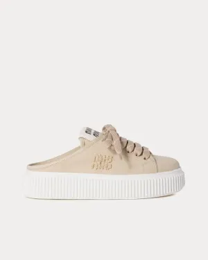 Denim Colonial Beige Mules