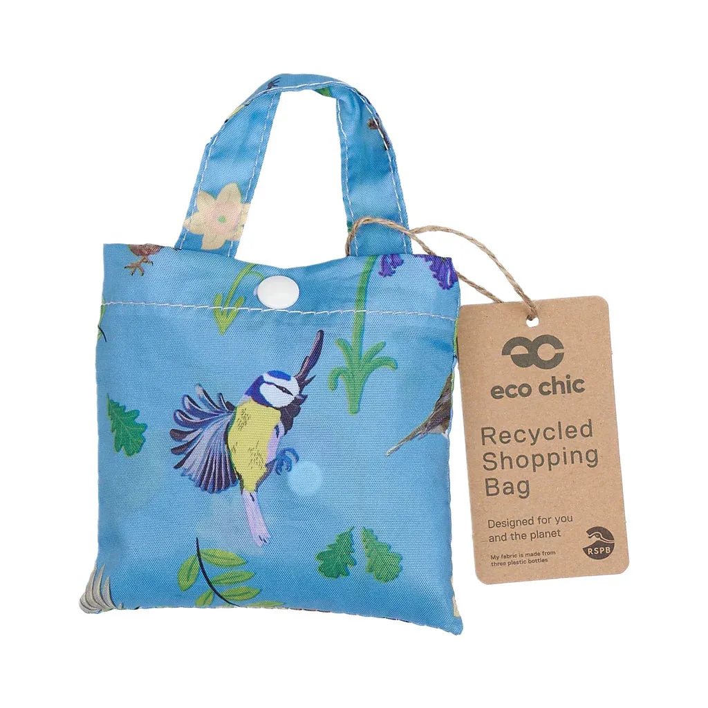 Eco Chic Lightweight Foldable Reusable RSPB Bird Shopping Bag
