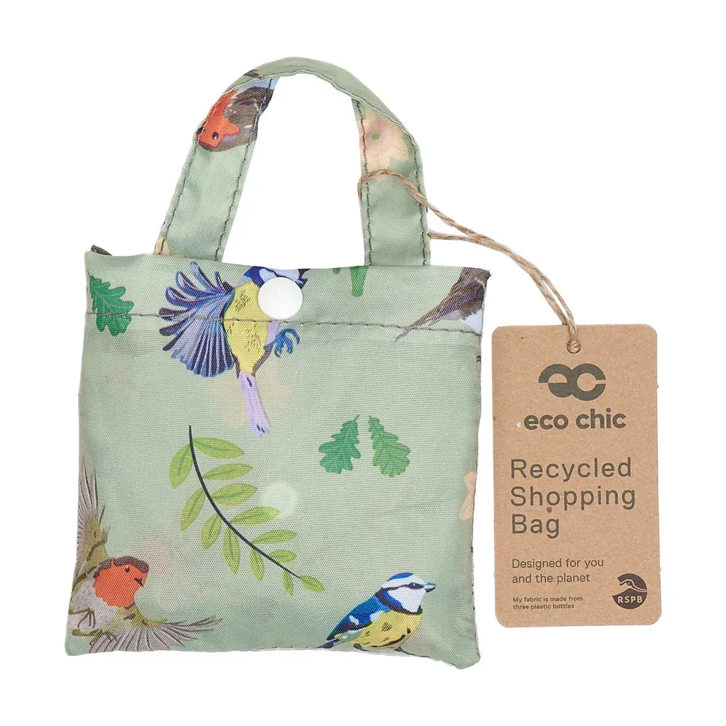 Eco Chic Lightweight Foldable Reusable RSPB Bird Shopping Bag