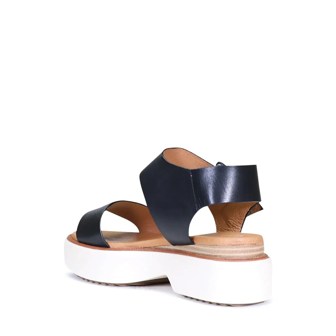 EOS Briar Black Leather Sandal