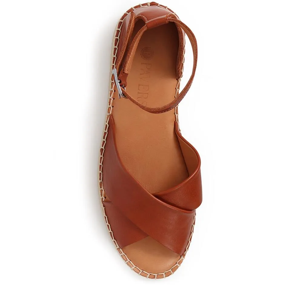 Flat Leather Sandals  - VITAS39003 / 325 534
