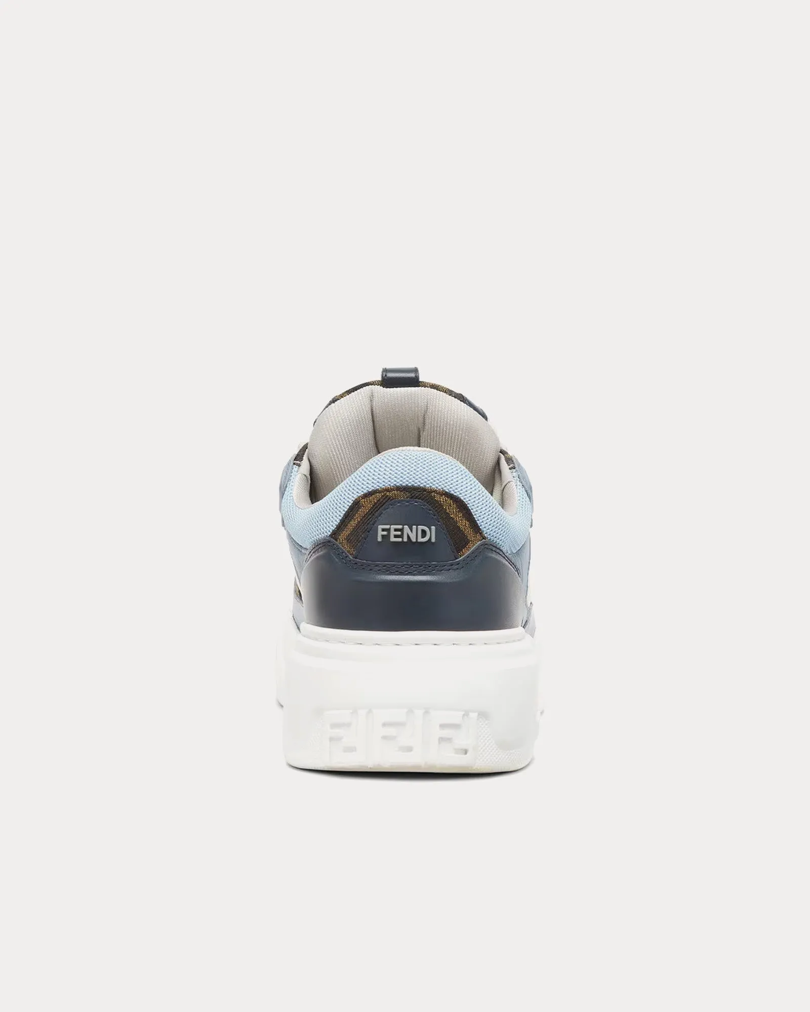 Force Leather White / Light Blue / Blue Low Top Sneakers