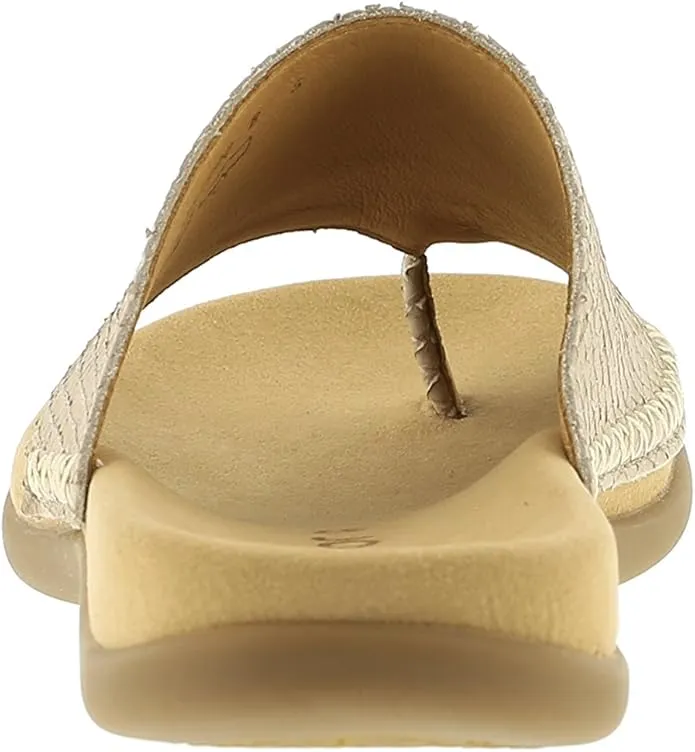 Gabor Women's 63.700.82 Thong Sandal - Silk Cobra Nubuck