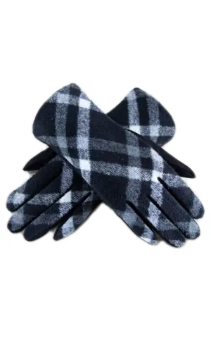 GL12284 Diamond Plaid Pattern Gloves 6prs Pack