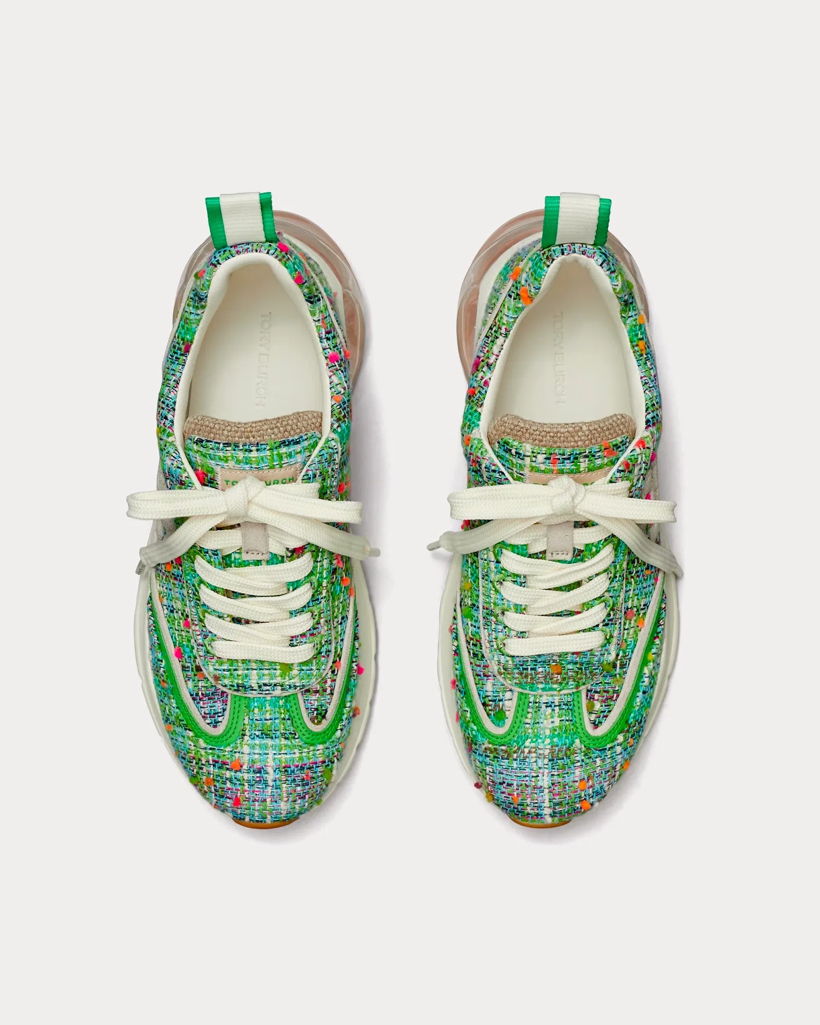 Good Luck Tweed Blue / Green Low Top Sneakers