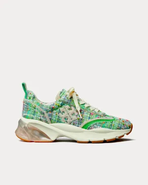 Good Luck Tweed Blue / Green Low Top Sneakers