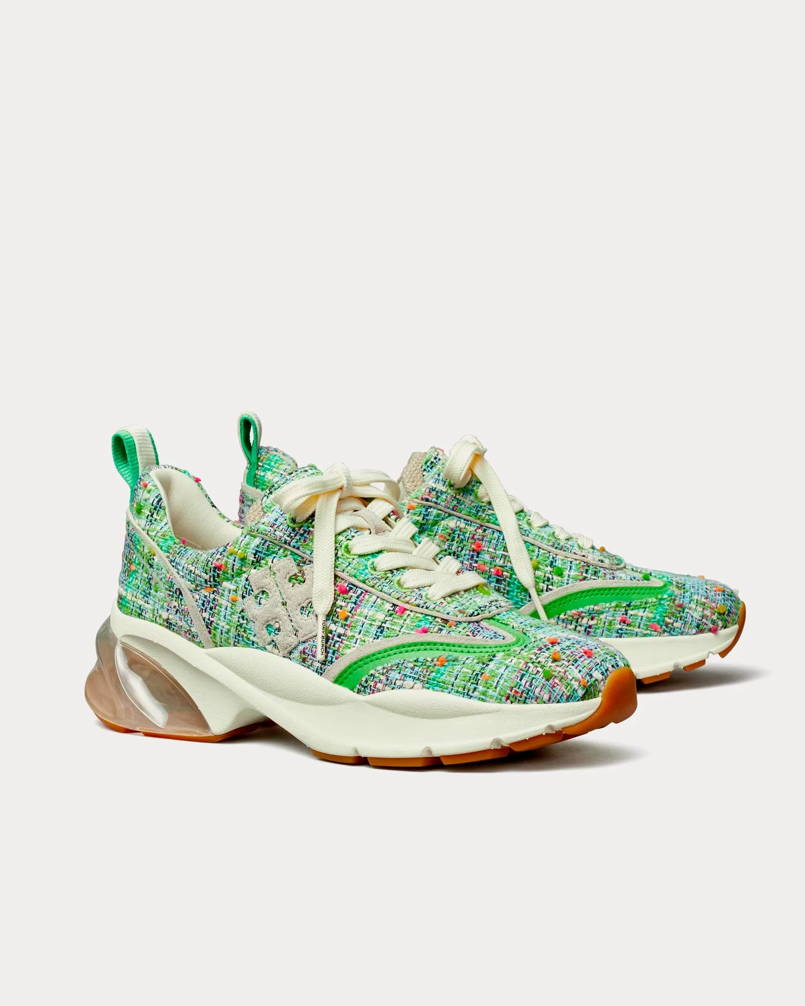 Good Luck Tweed Blue / Green Low Top Sneakers