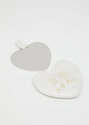 Heart Compact Mirror - Silver