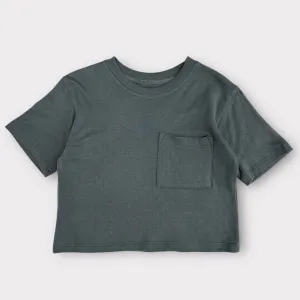 Hudson Oversized Pocket Tee -Storm