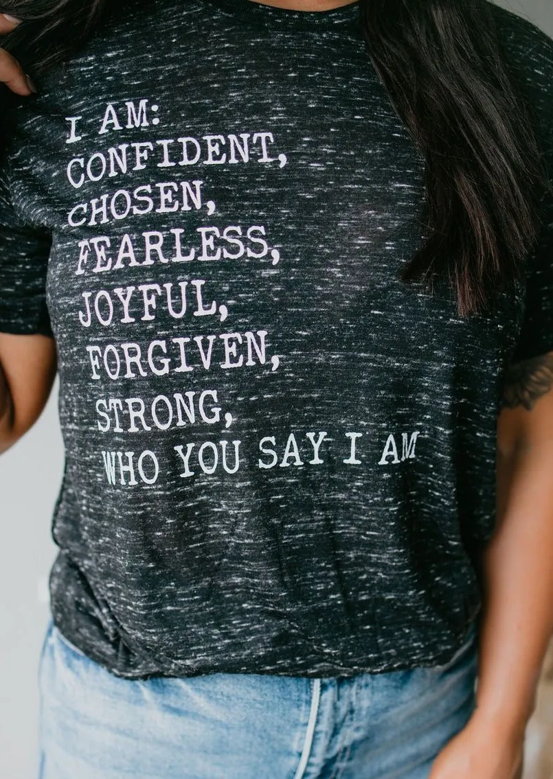 I Am Marbled Graphic Tee FINAL SALE