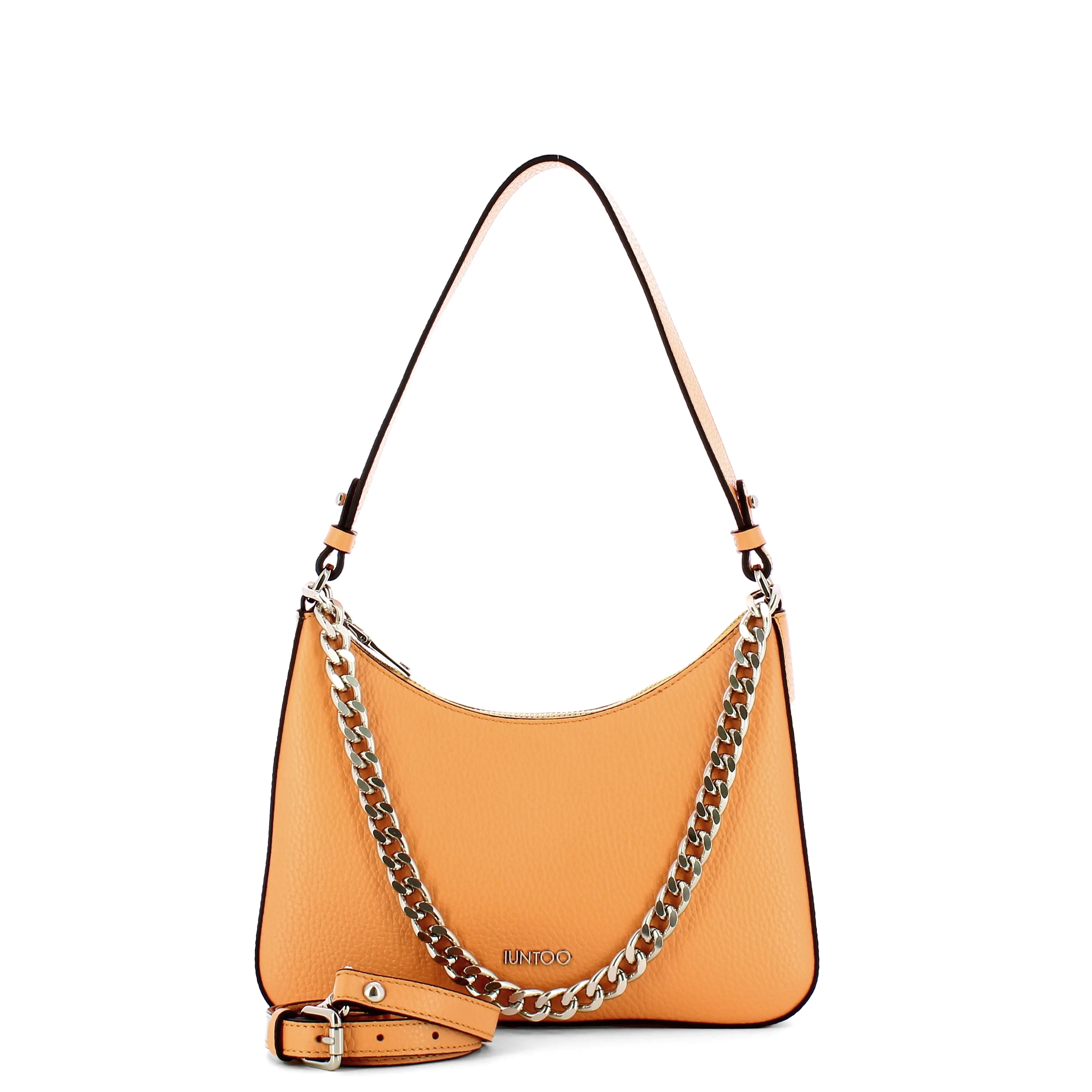 Iuntoo - Eleganza Albicocca Medium Shoulder Bag - 168096 - ALBICOCCA