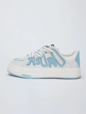 Kicksteria - Letter Patchwork Women Shoes