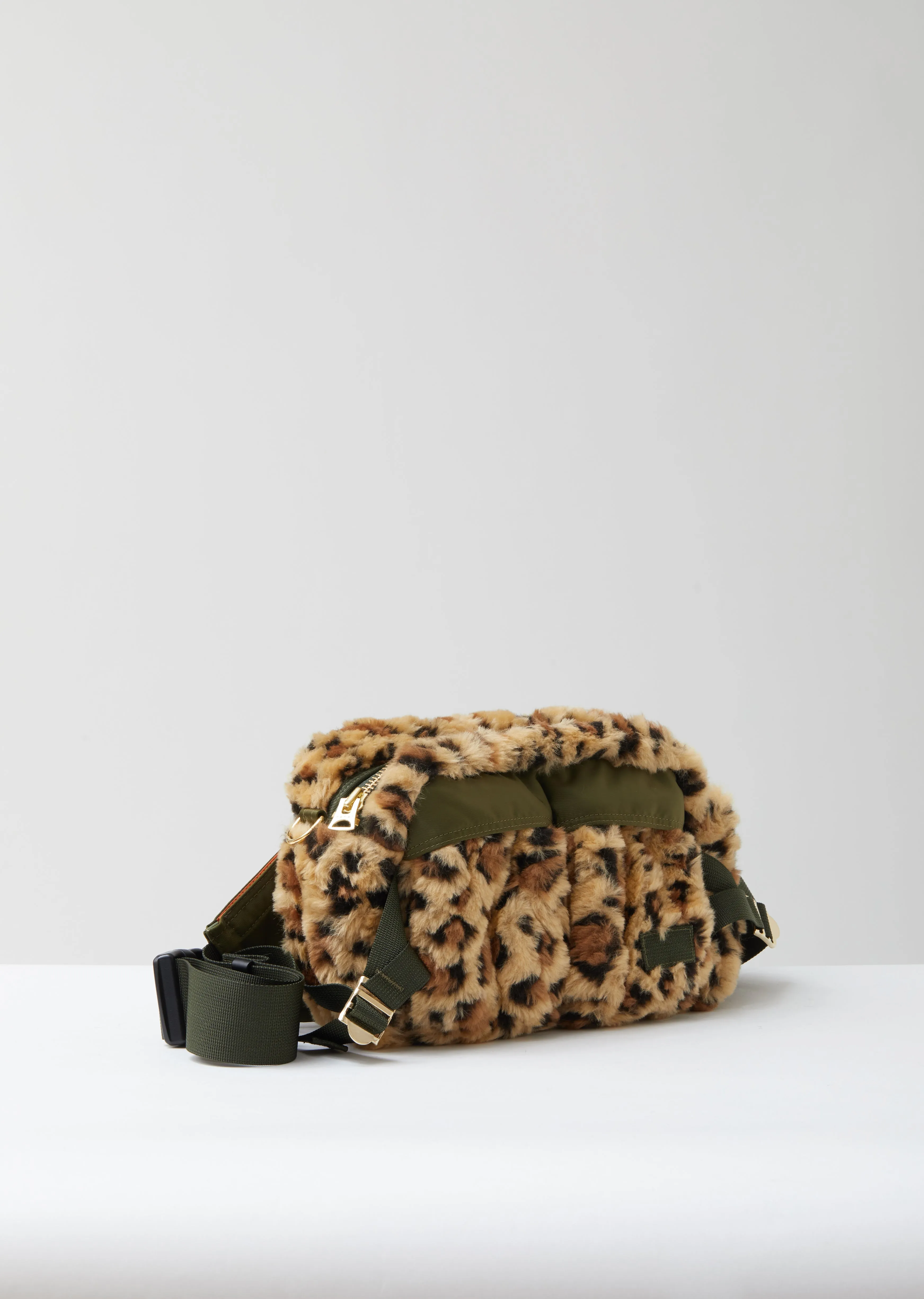 Leopard Faux Fur Waist Bag