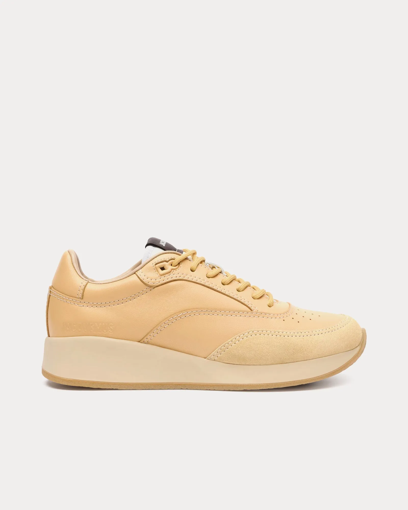 Les Sculptures 'La Daddy' Pale Yellow Low Top Sneakers