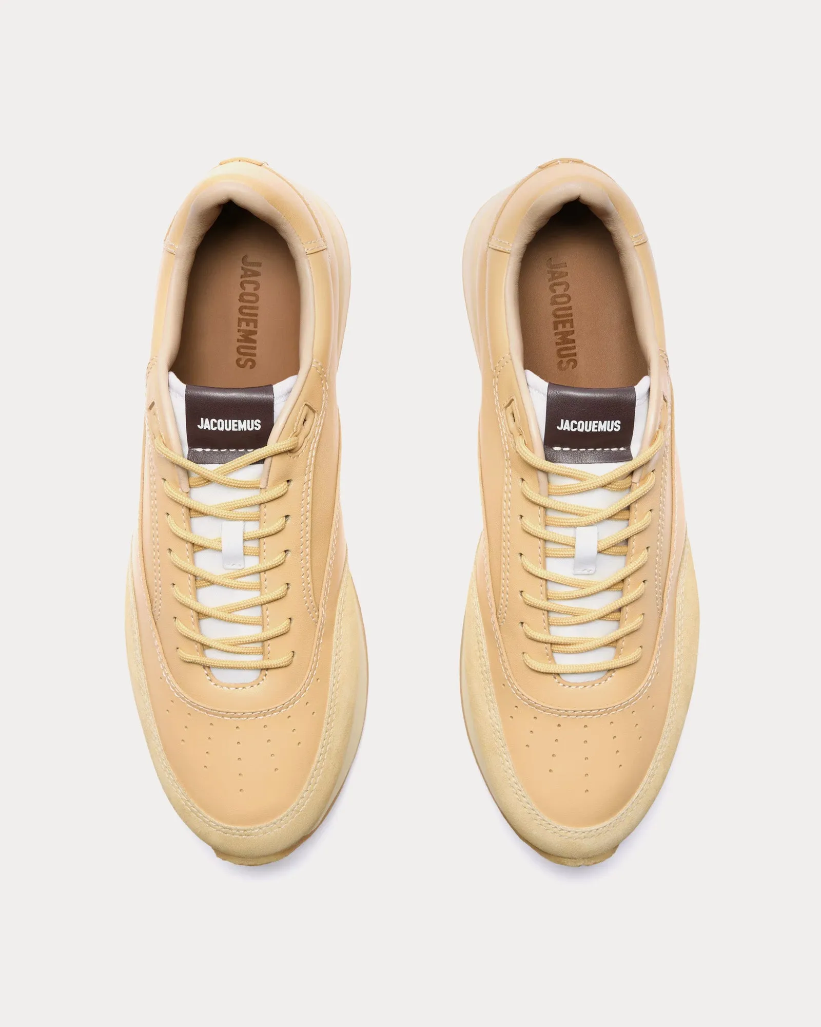 Les Sculptures 'La Daddy' Pale Yellow Low Top Sneakers