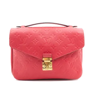Louis Vuitton Red Empreinte Leather Metis