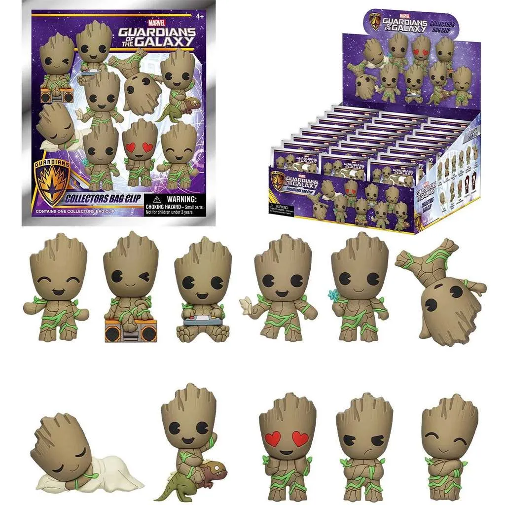 MARVEL 68230 GROOT 3D BAG CLIP (assorted blind bag one supplied random)