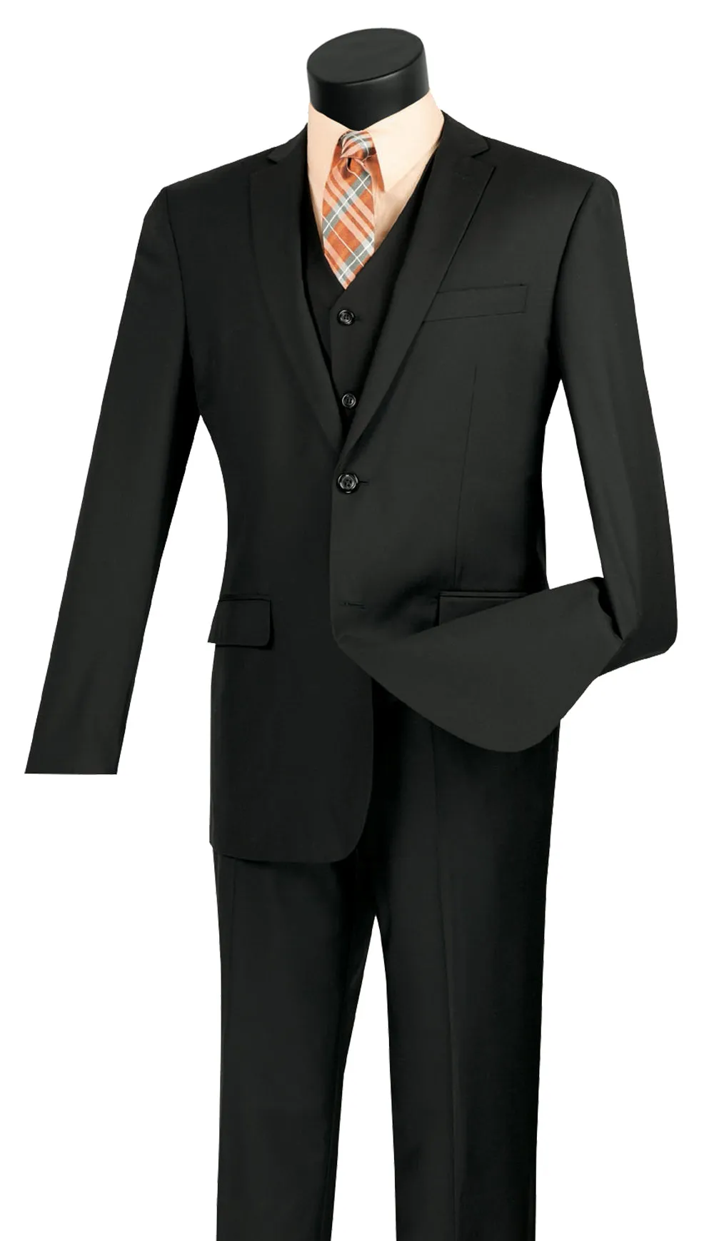 Men's Slim fit Suit SV2900-Black