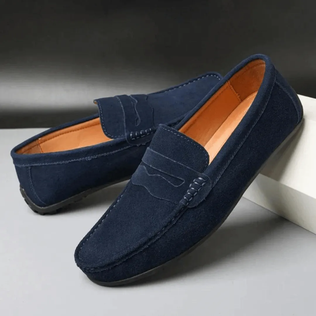 Men's Suede Loafers - Smart Casual Shoes