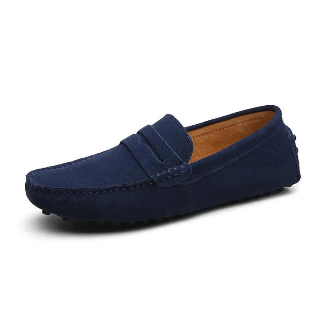 Men's Suede Loafers - Smart Casual Shoes