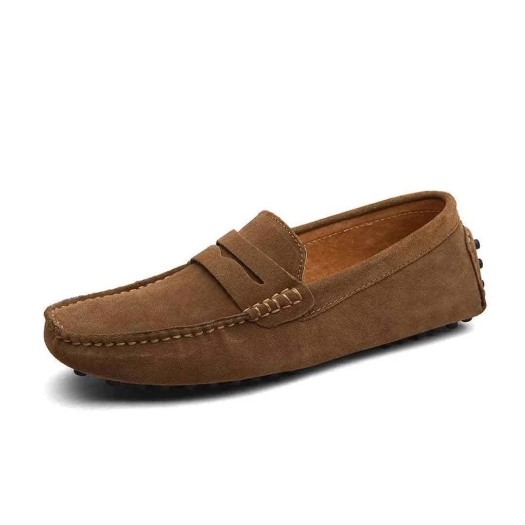 Men's Suede Loafers - Smart Casual Shoes