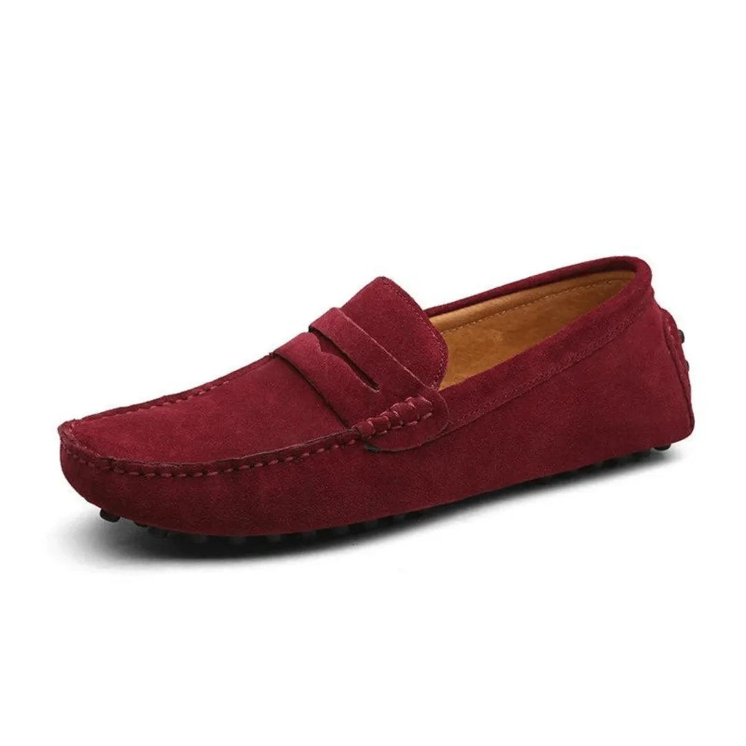 Men's Suede Loafers - Smart Casual Shoes