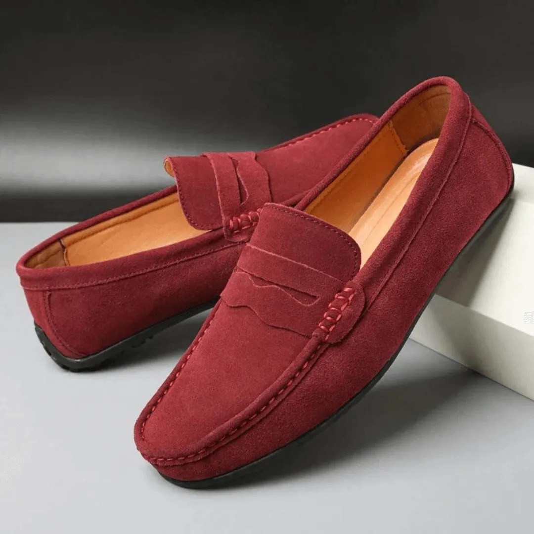 Men's Suede Loafers - Smart Casual Shoes