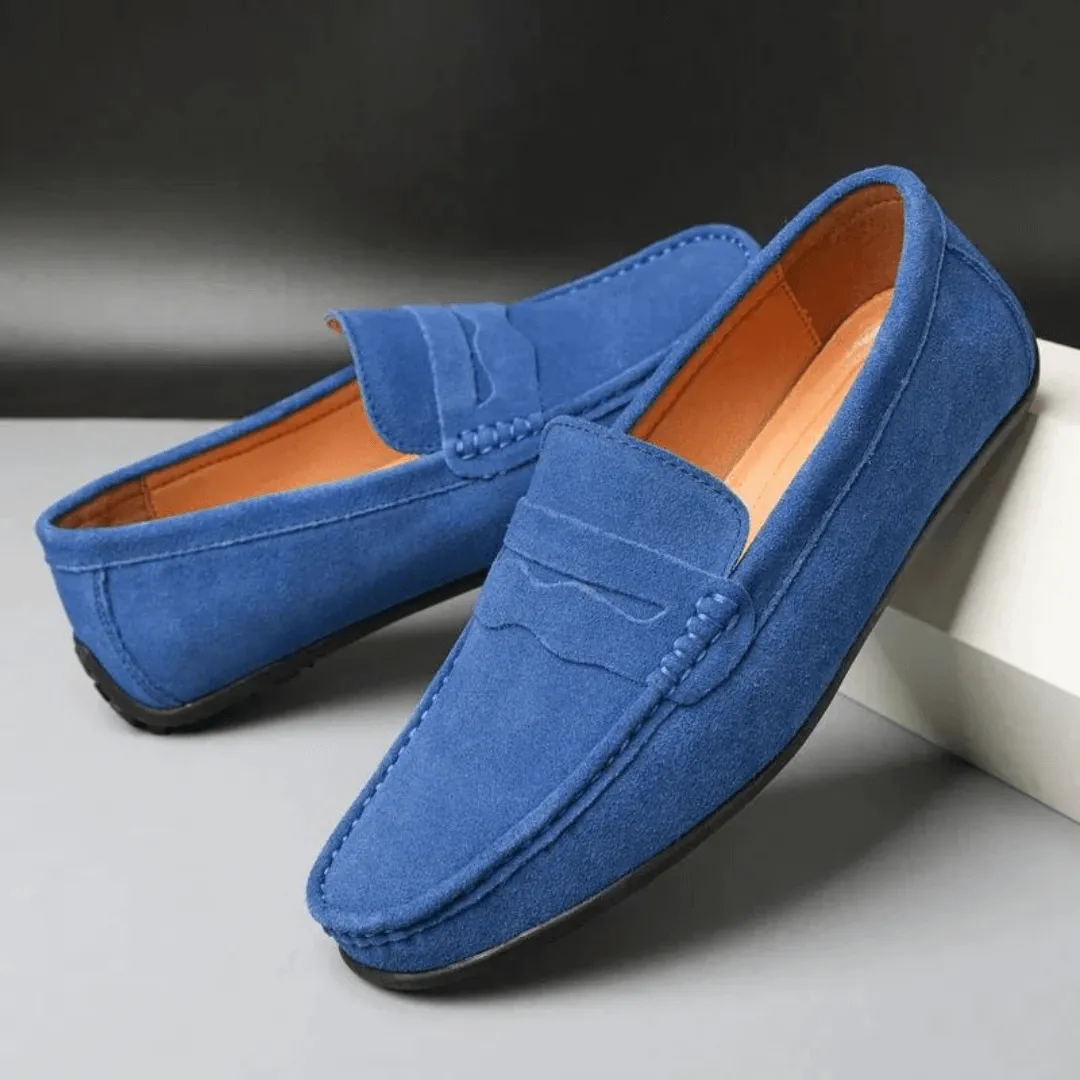 Men's Suede Loafers - Smart Casual Shoes