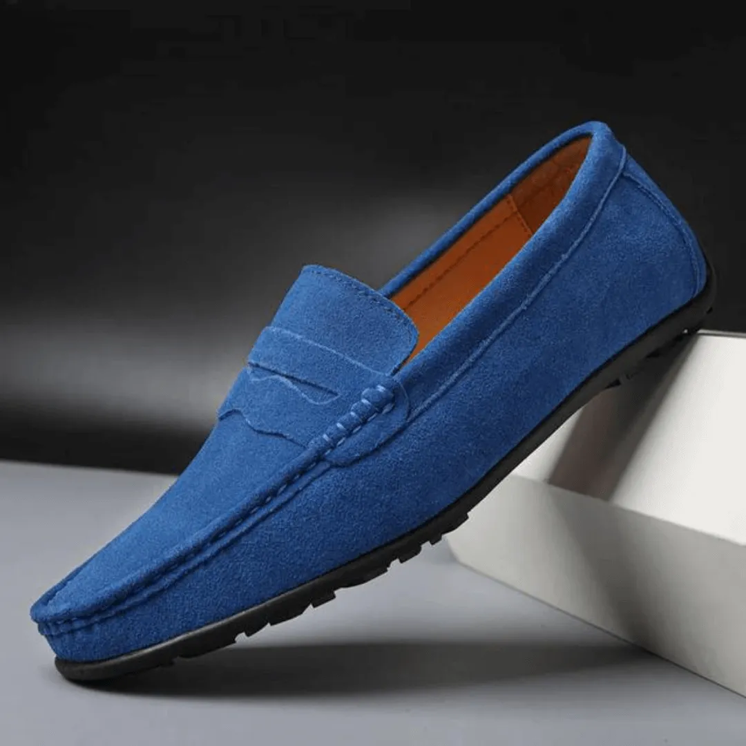Men's Suede Loafers - Smart Casual Shoes