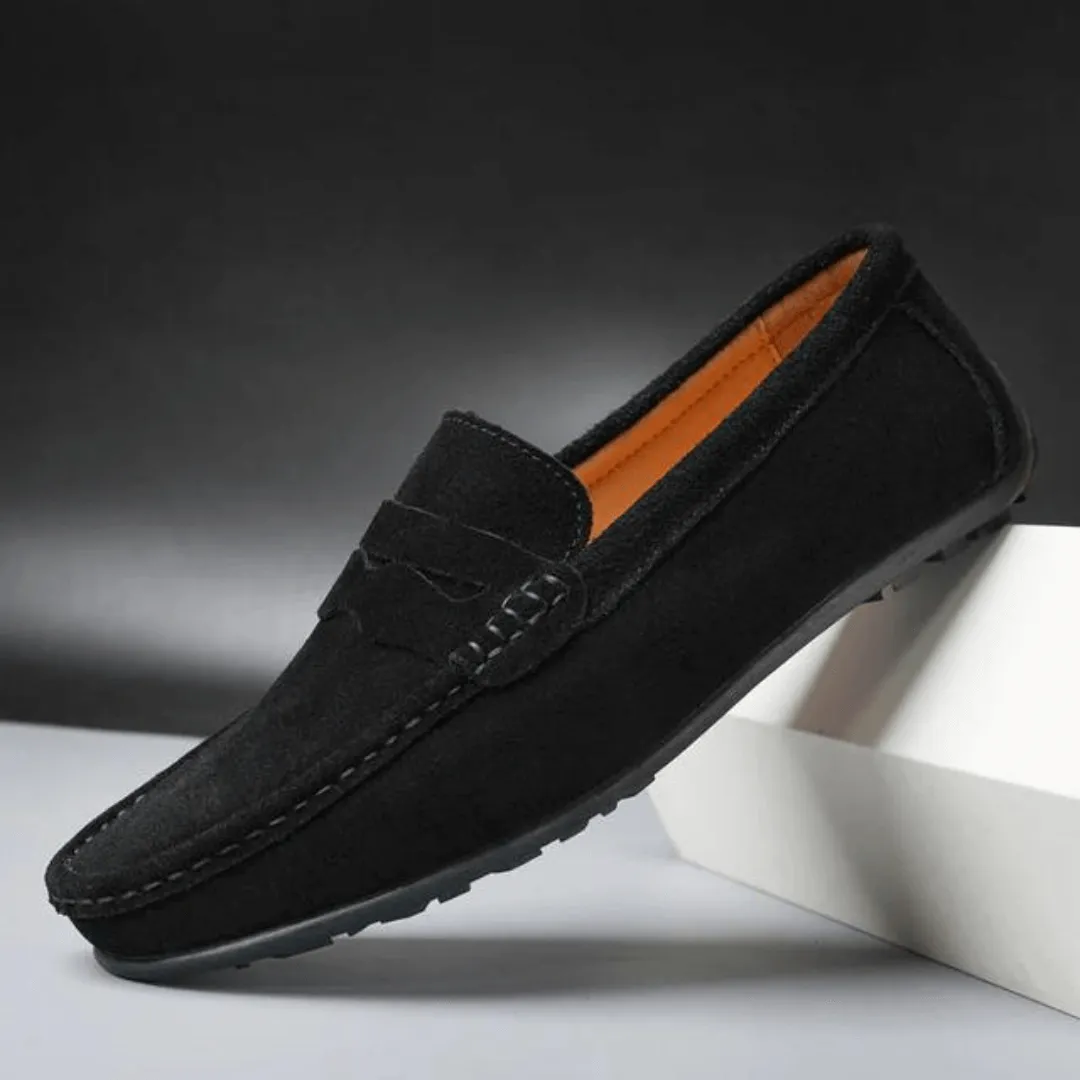 Men's Suede Loafers - Smart Casual Shoes