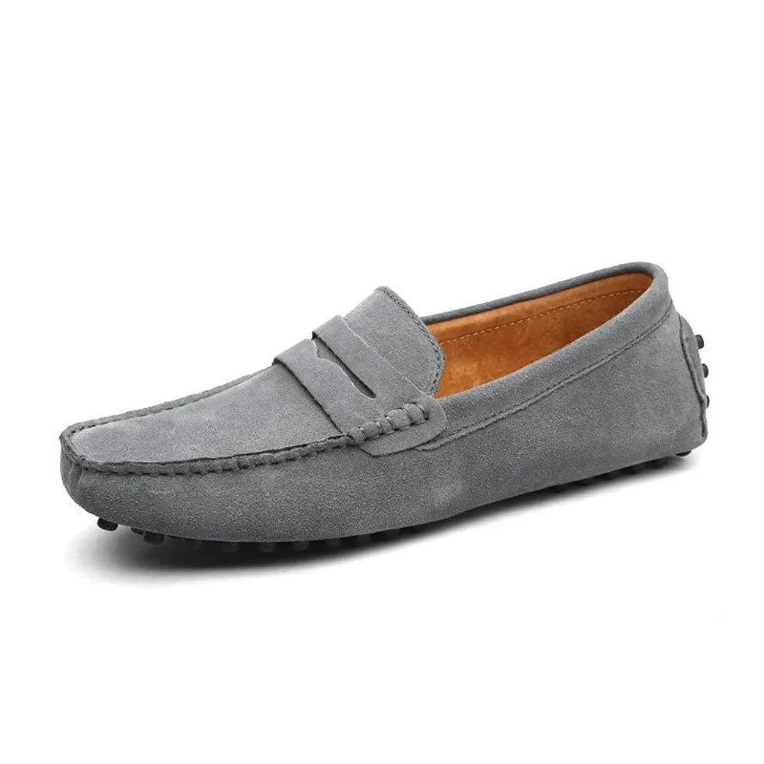 Men's Suede Loafers - Smart Casual Shoes