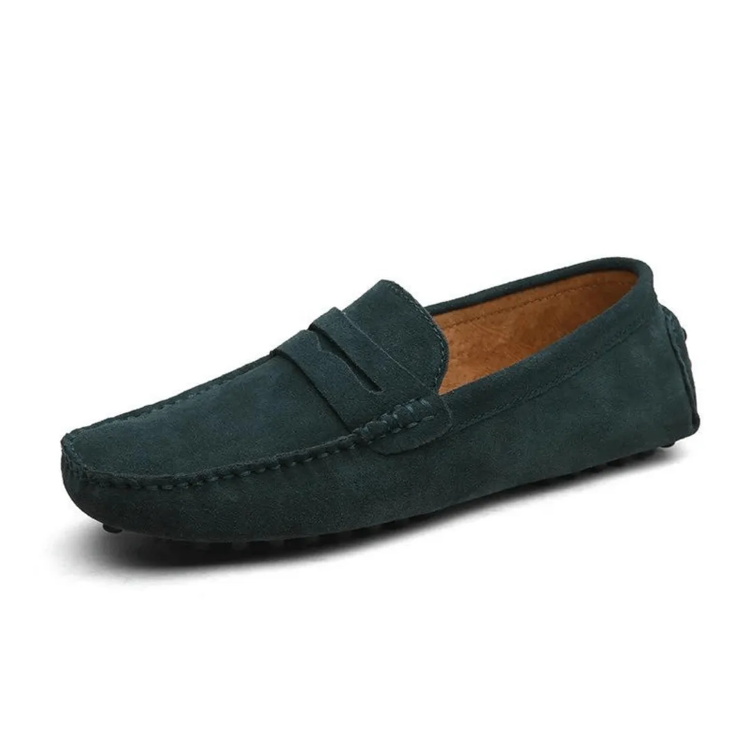 Men's Suede Loafers - Smart Casual Shoes