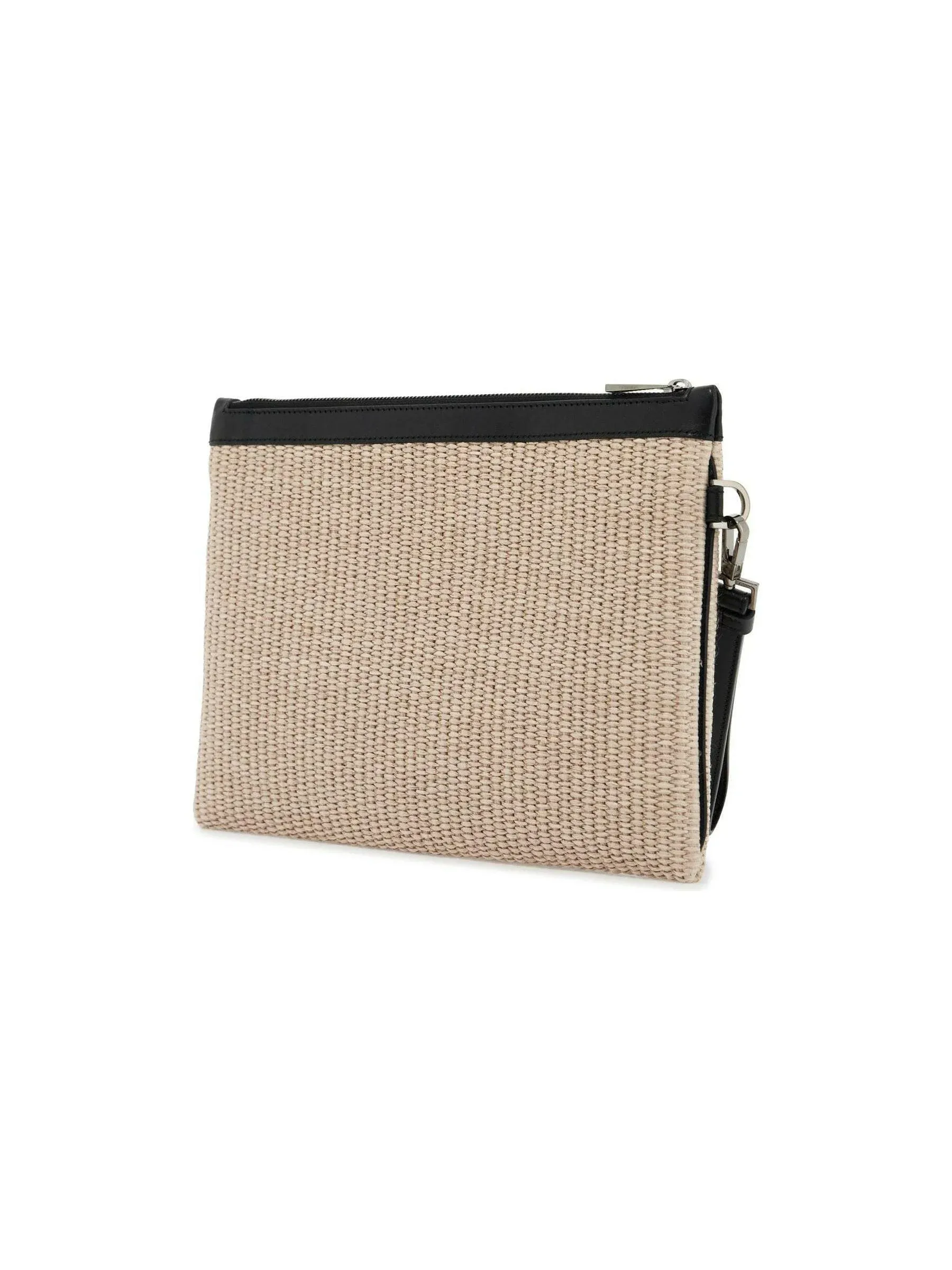 Milano Woven Raffia Pouch