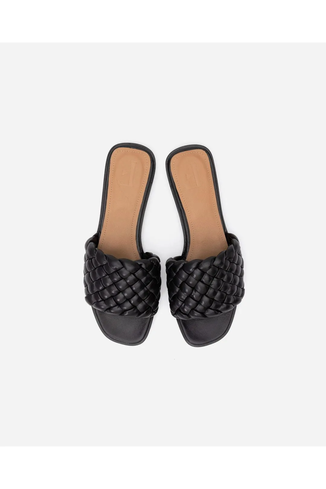 Minou Intrecciato-Woven Leather Mules