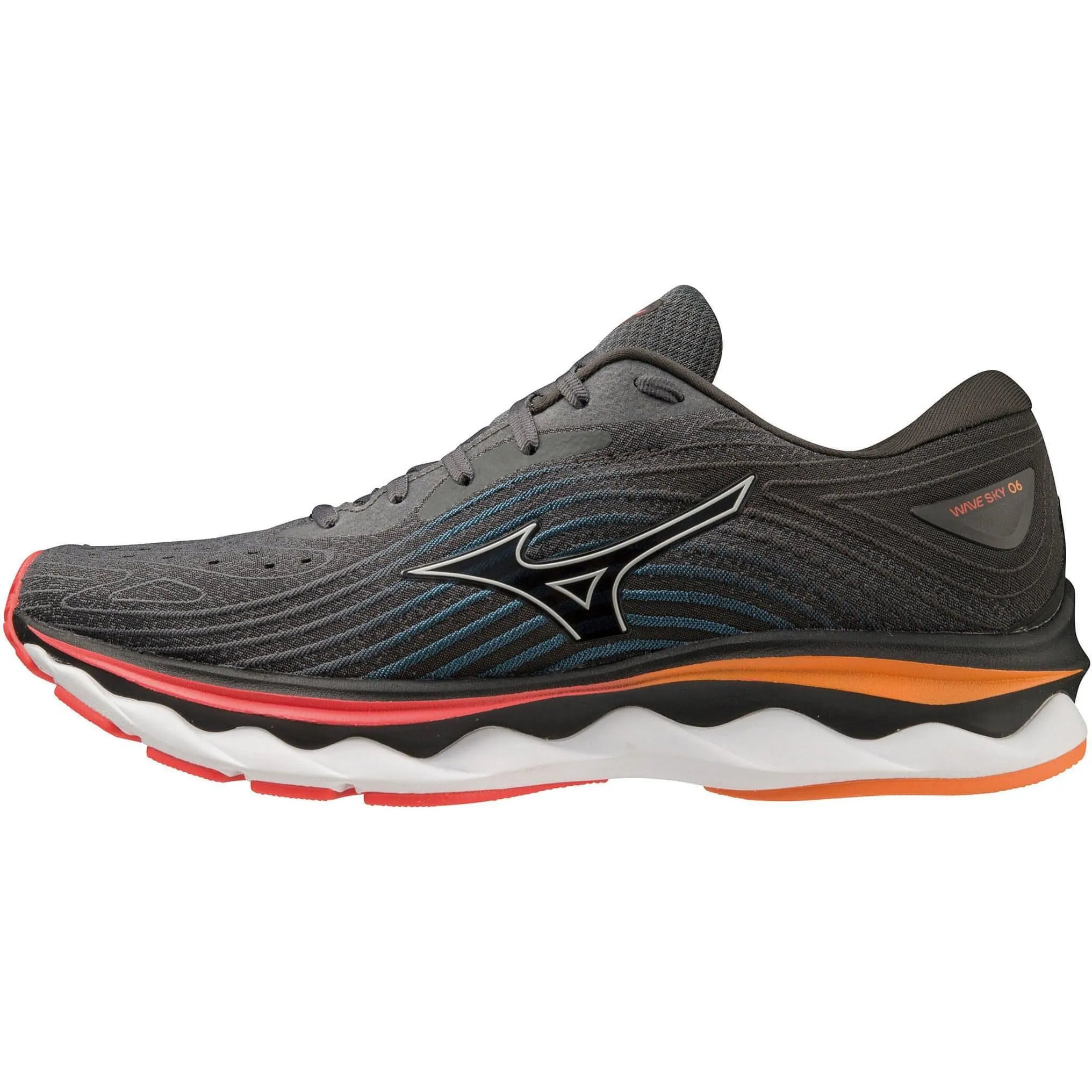 Mizuno Wave Sky 6 Mens Running Shoes - Grey
