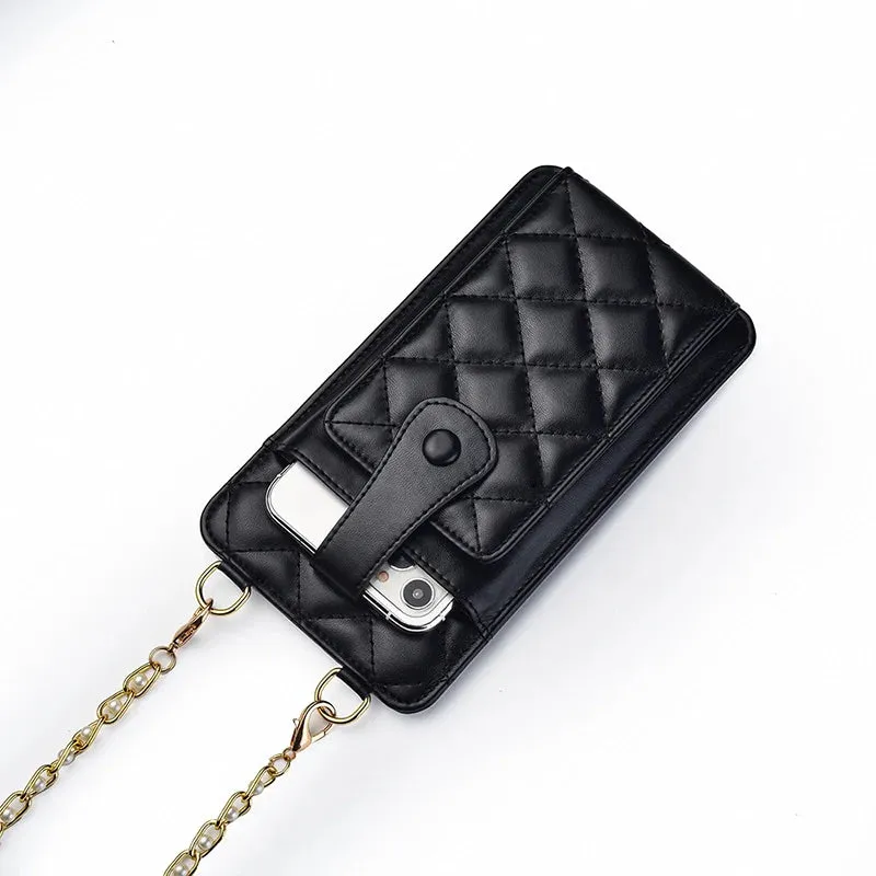 Mugrs™ Woven Vegan Crossbody Phone Bag, Card Holder