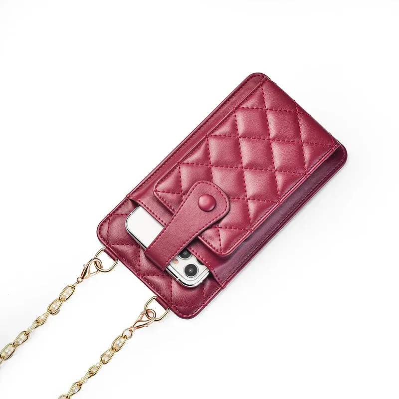 Mugrs™ Woven Vegan Crossbody Phone Bag, Card Holder
