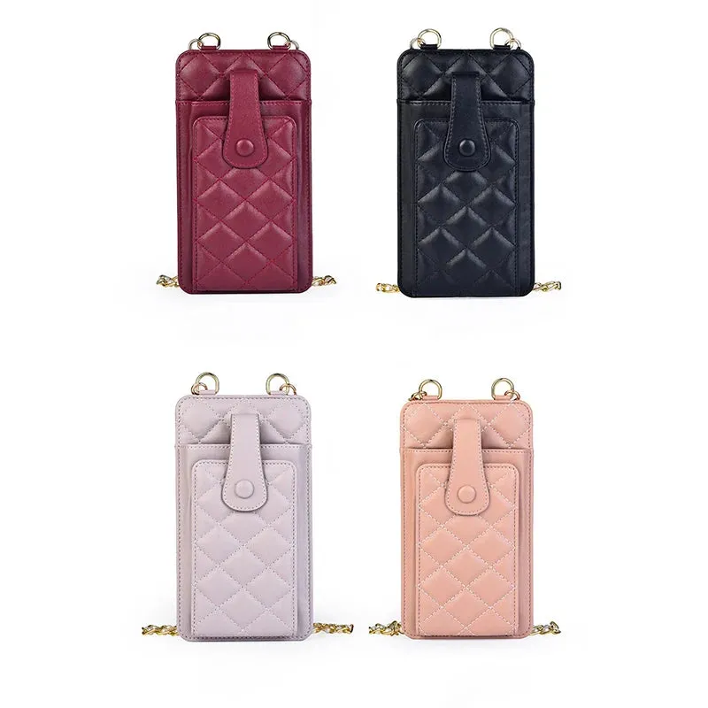Mugrs™ Woven Vegan Crossbody Phone Bag, Card Holder