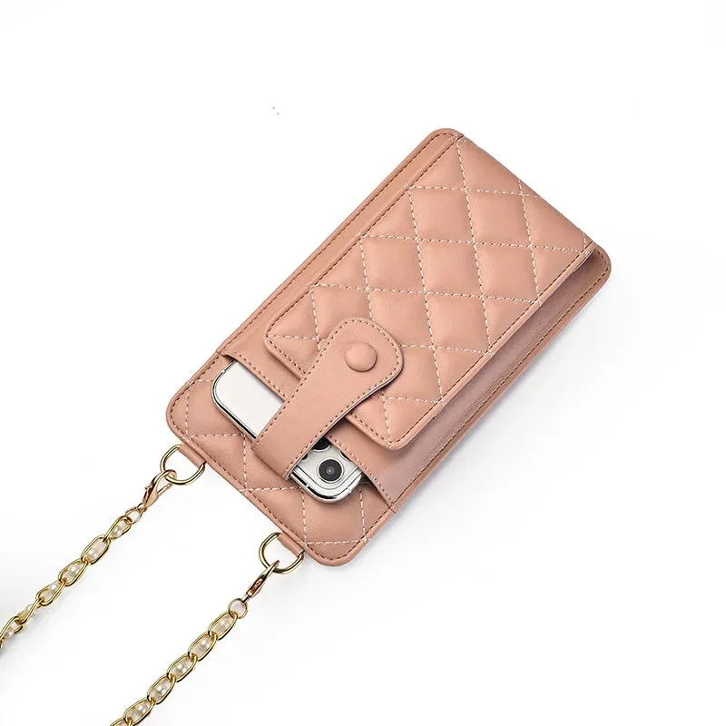 Mugrs™ Woven Vegan Crossbody Phone Bag, Card Holder