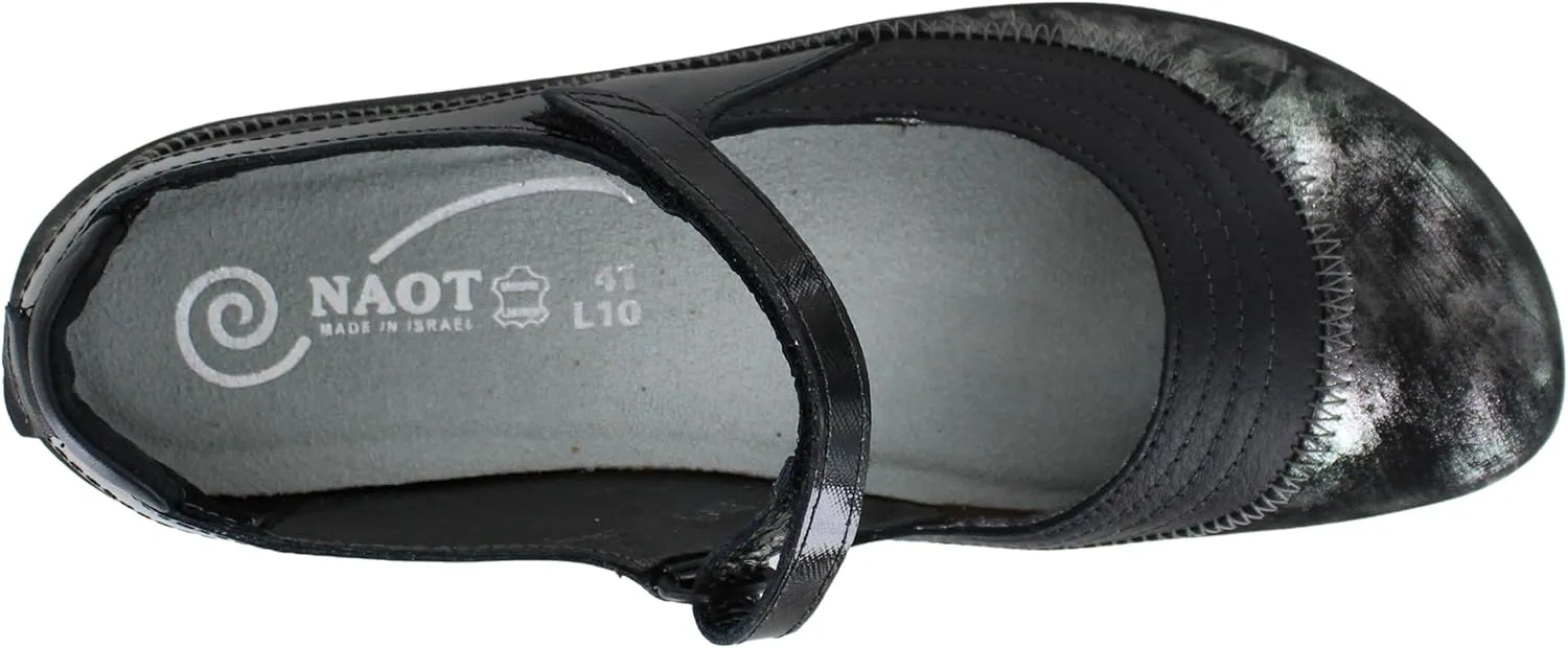 NAOT Footwear Women's Kirei Maryjane with Cork Footbed and Arch Comfort and Support - Lightweight and Perfect for Travel- Removable Footbed