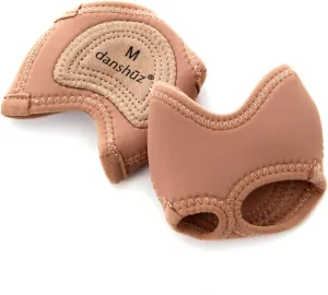 Neoprene Half Sole Lyrical Dance Footwear in Dark Tan Medium