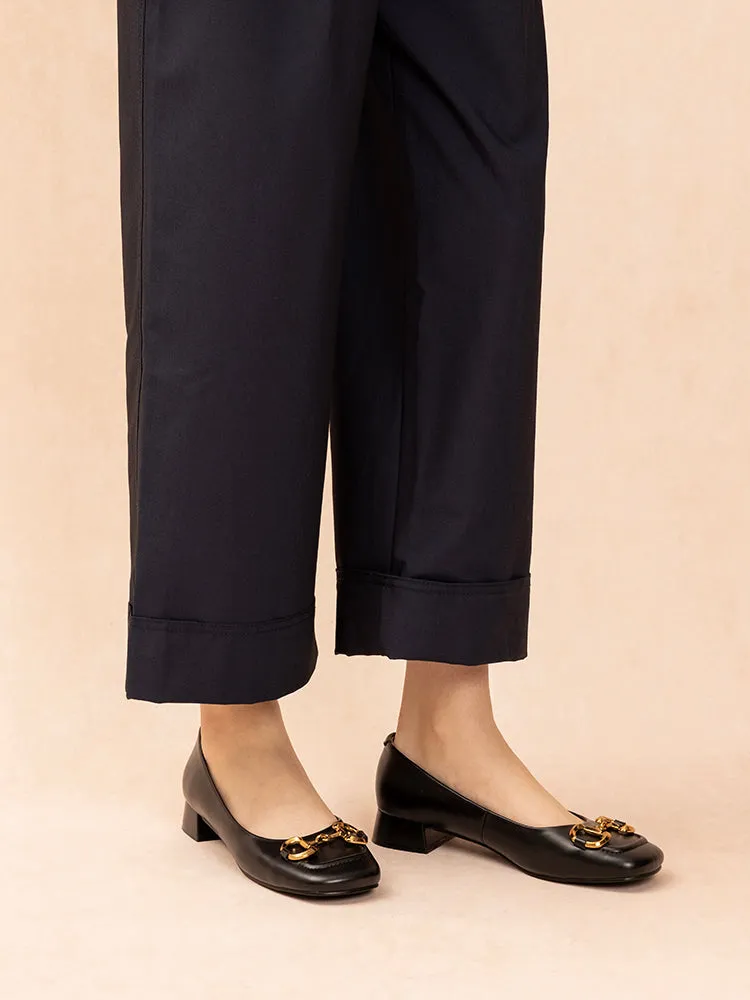 Oli Horsebit Low Block Heels
