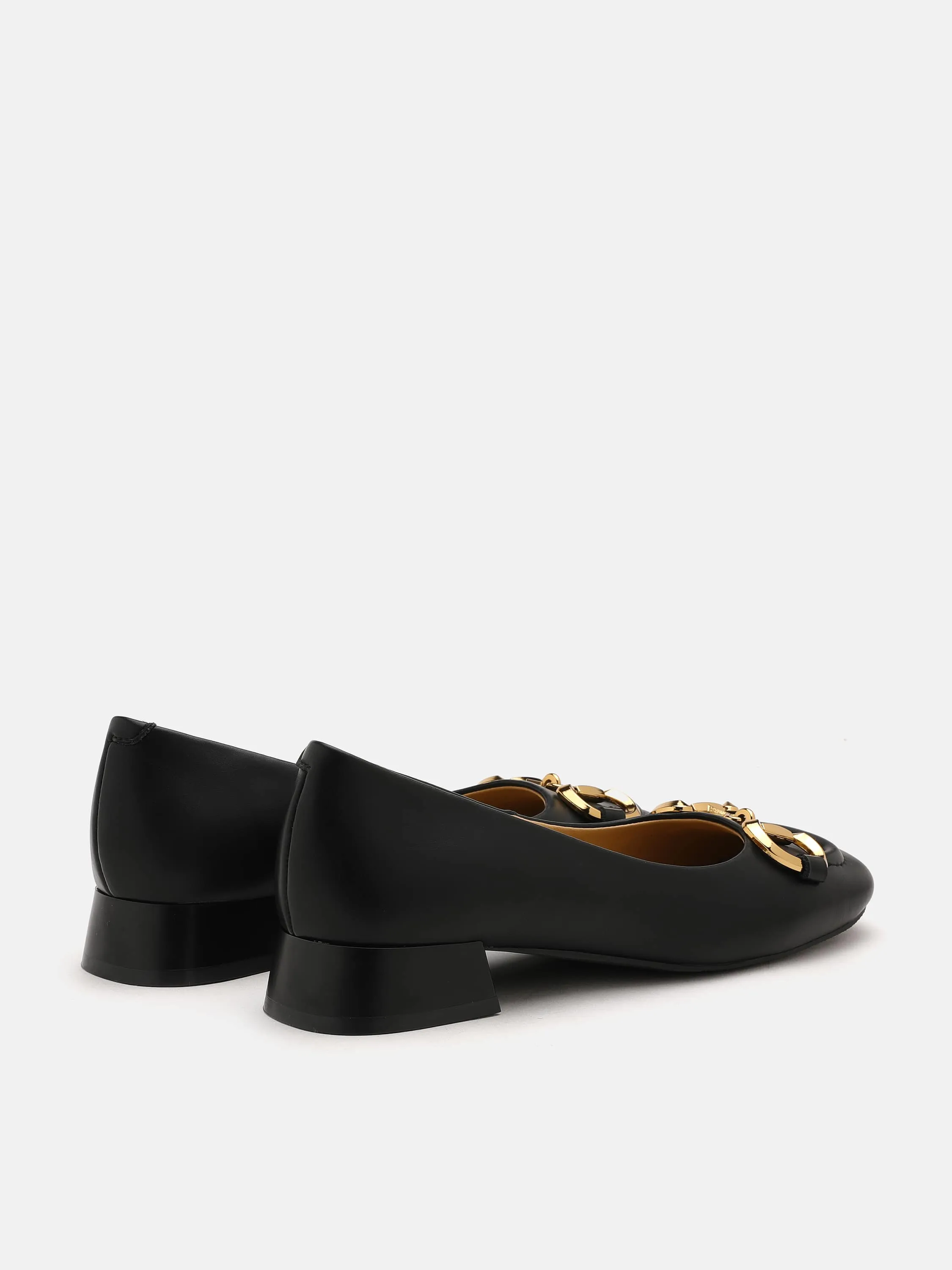 Oli Horsebit Low Block Heels