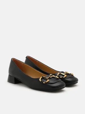 Oli Horsebit Low Block Heels