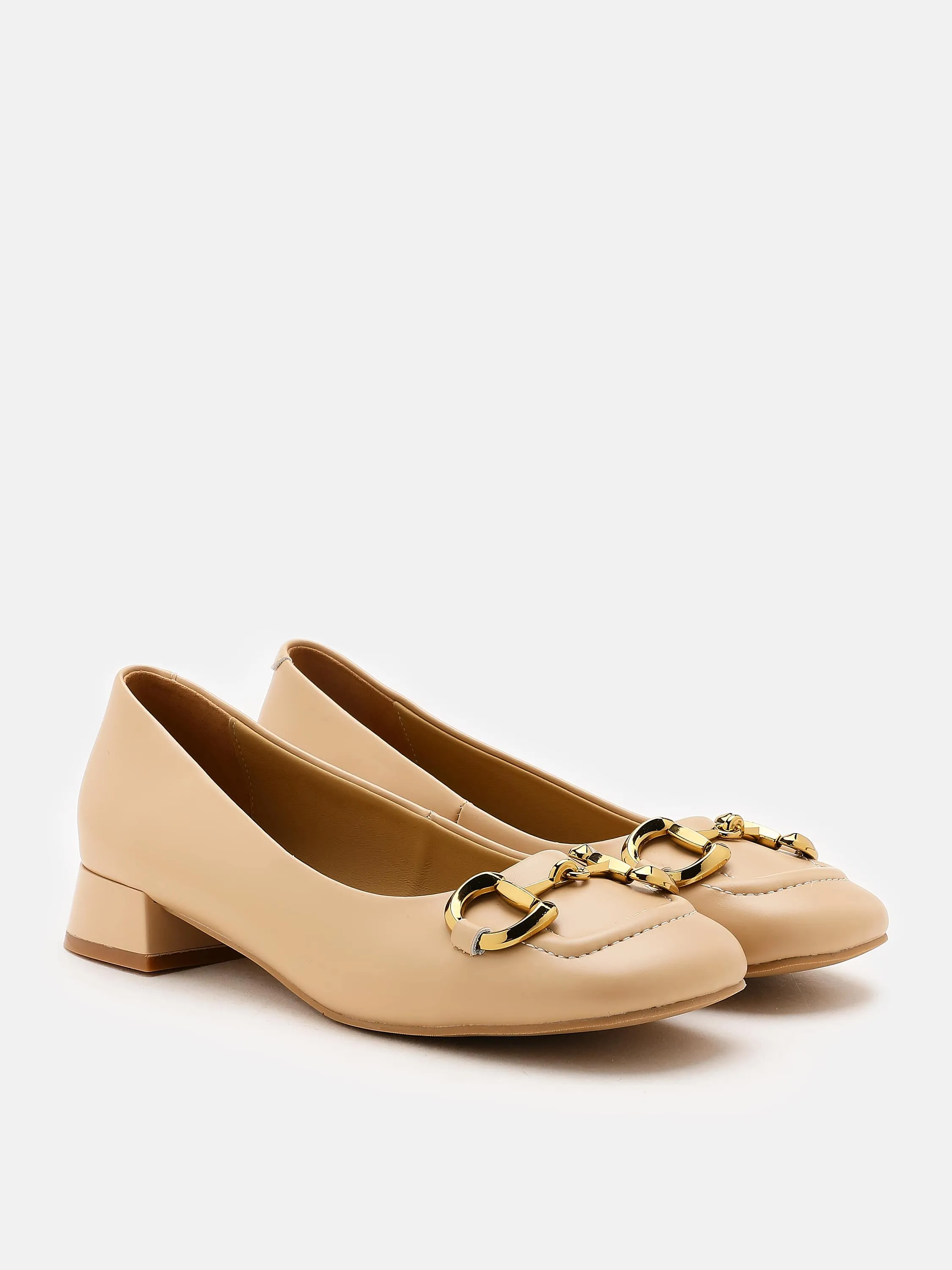 Oli Horsebit Low Block Heels