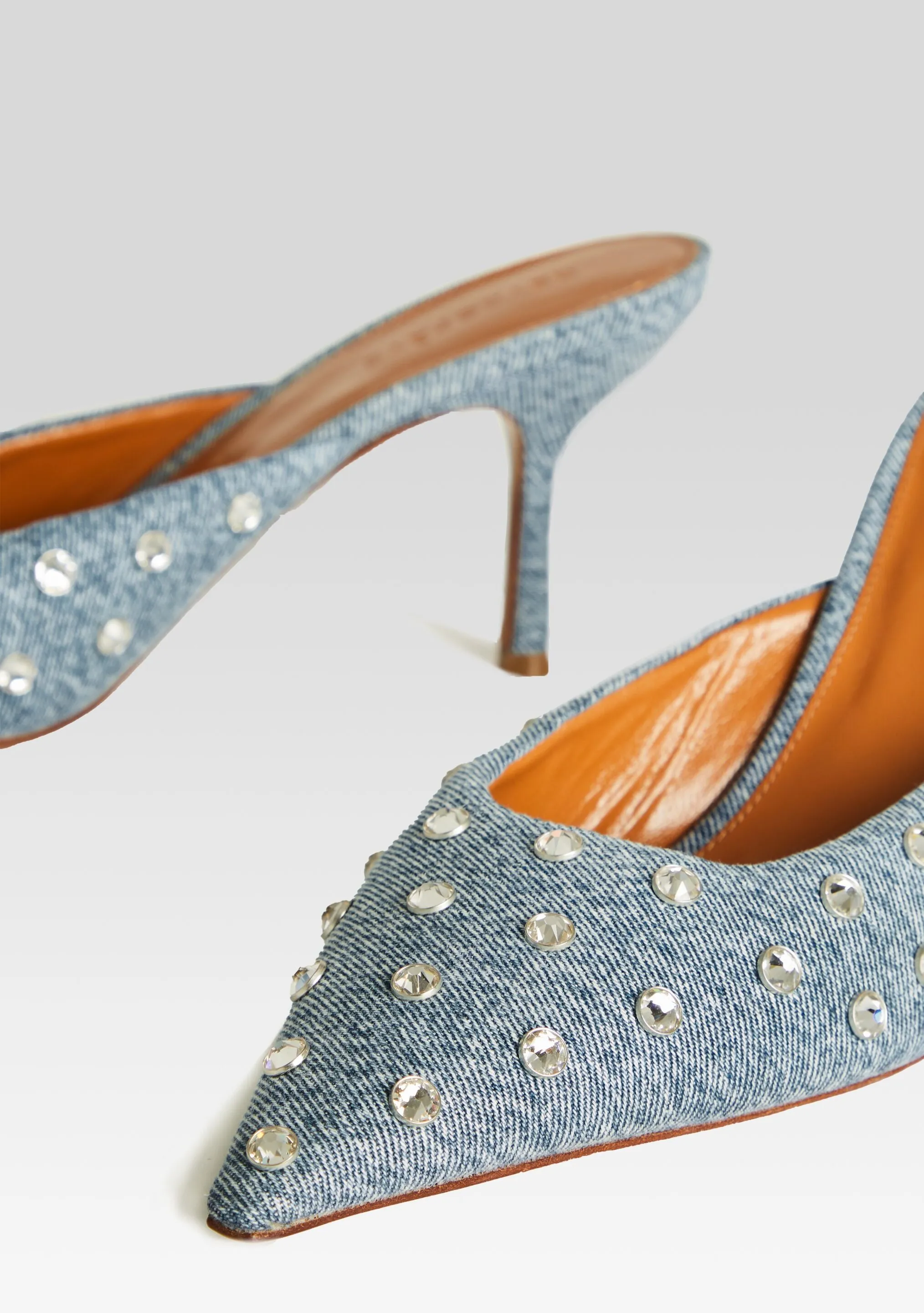 Pacifica Embellished Denim Mule