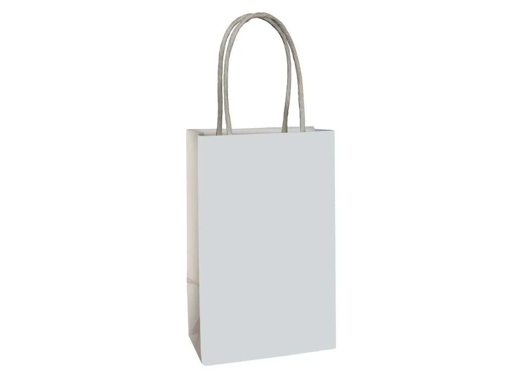 Paper Kraft Treat Bags 8pk - Frosty White