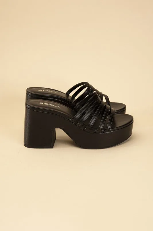 Platform Mule Heel Slides